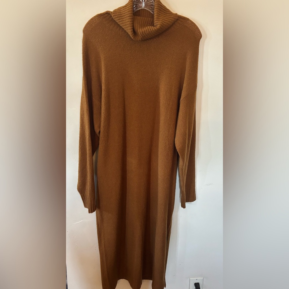 Fashion Nova Warm Tan Turtleneck Sweater